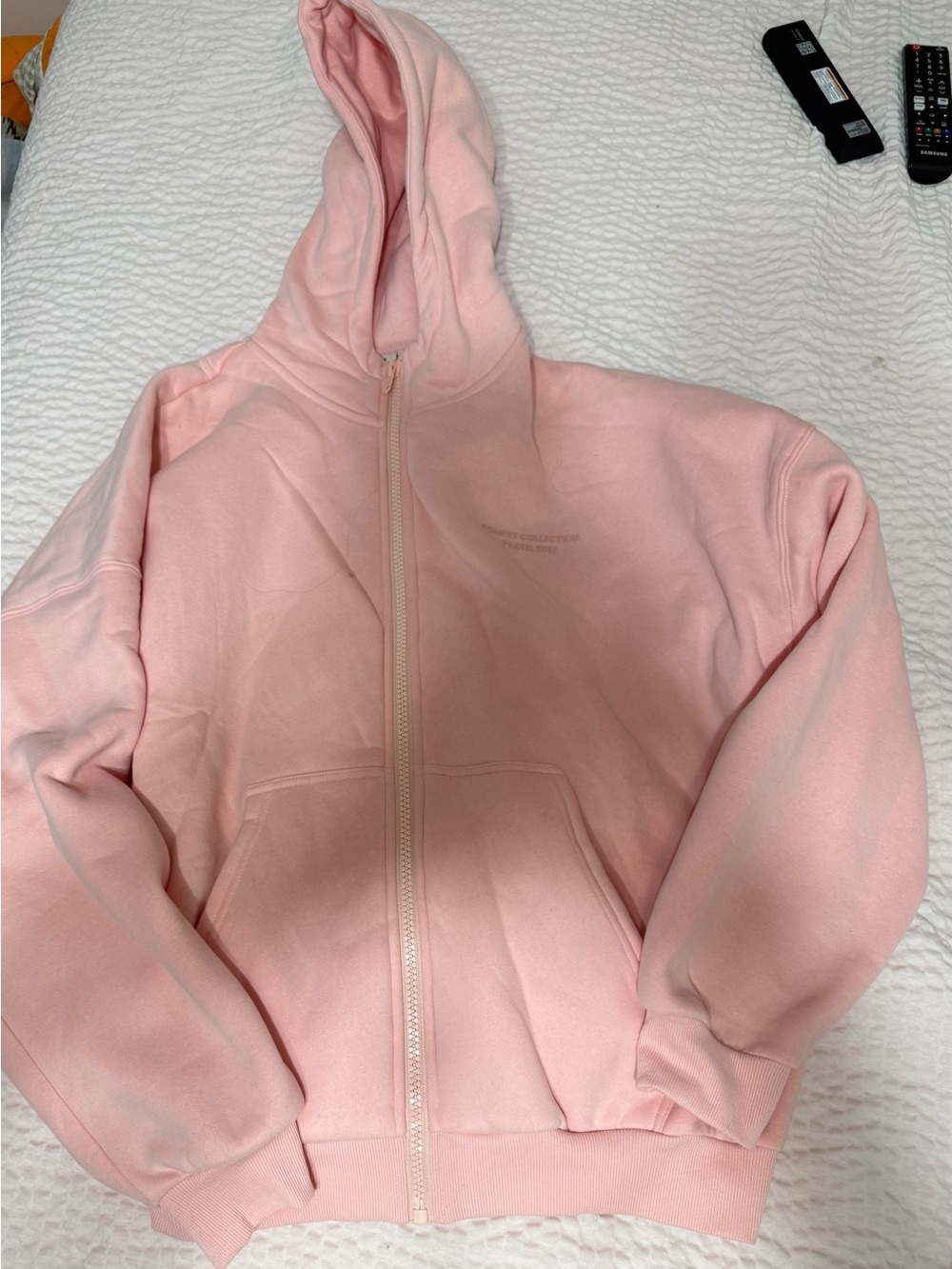 (NWOT)Pink Full-Zip Hoodie Jacket for Women
